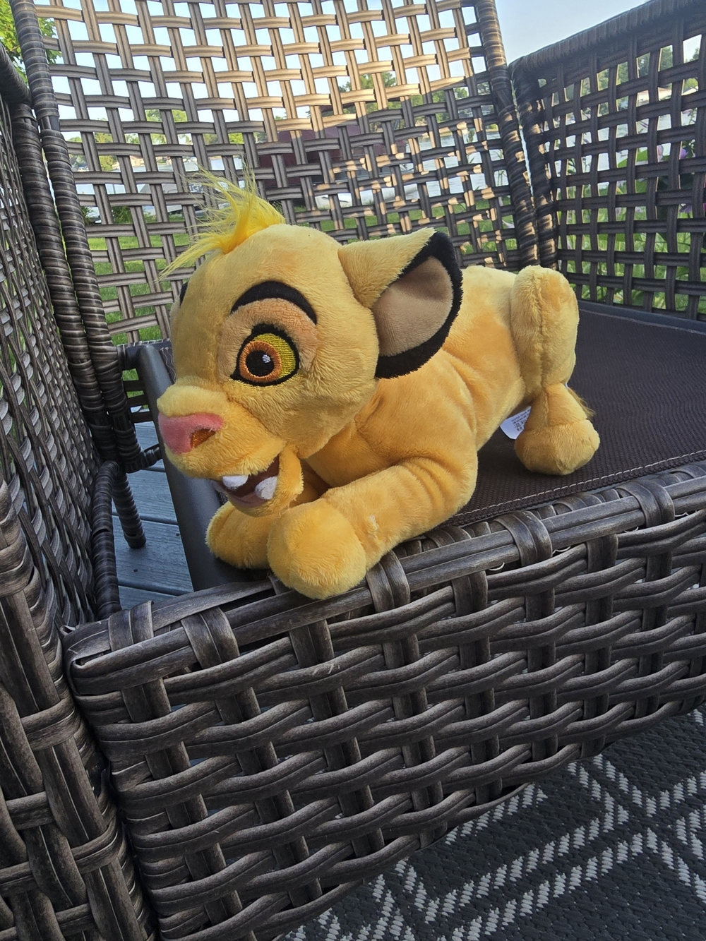 Disney The Lion King Simba Plush - Yellow with Pink Nose